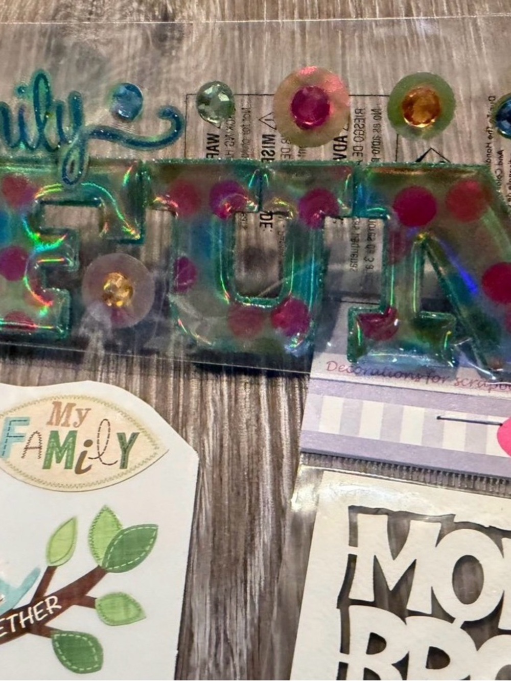 'Together/Family scrapbooking sticker lot - stickers, stencils, Jolee’s HTF